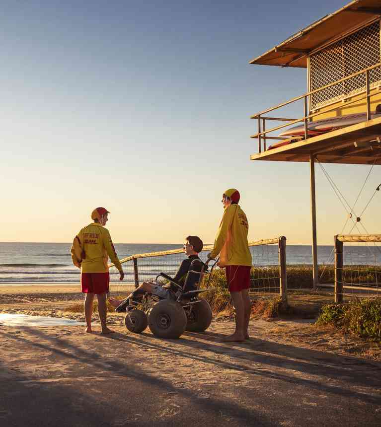 Wheelchair accessible beach