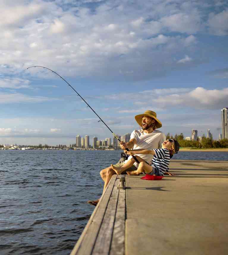 Fishing family