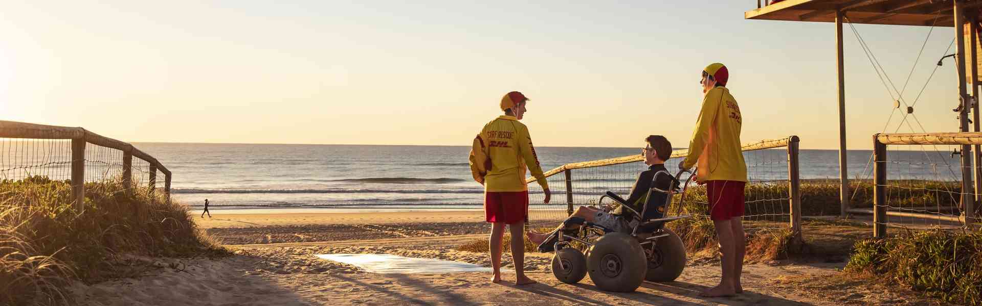 Wheelchair accessible beach